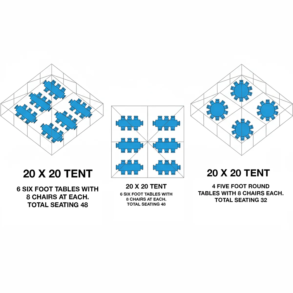 20x20 High Peak Tent view 5
