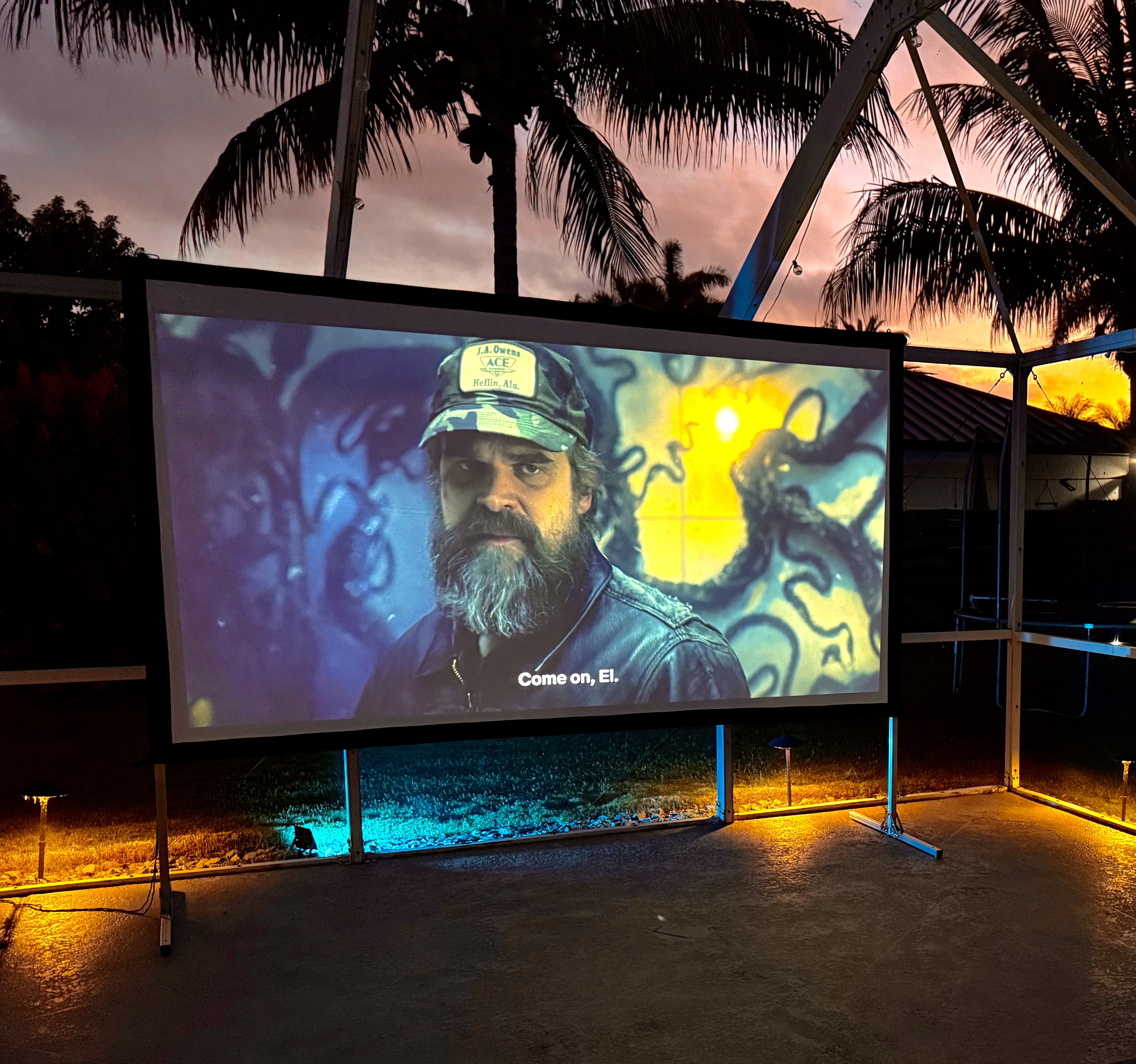 Outdoor movie night rental in Miami
