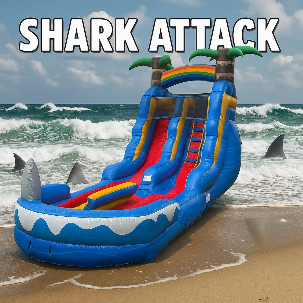 Shark Attack Water Slide 16ft rental Miami