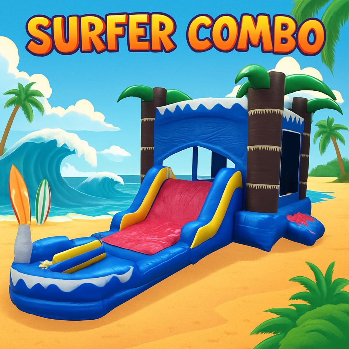Surfer JR Bounce House Combo 26x14ft