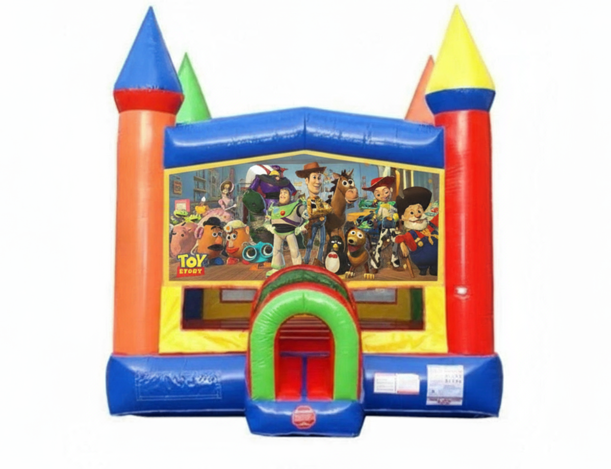 Toy Story themed bounce house rental for kids parties in Miami