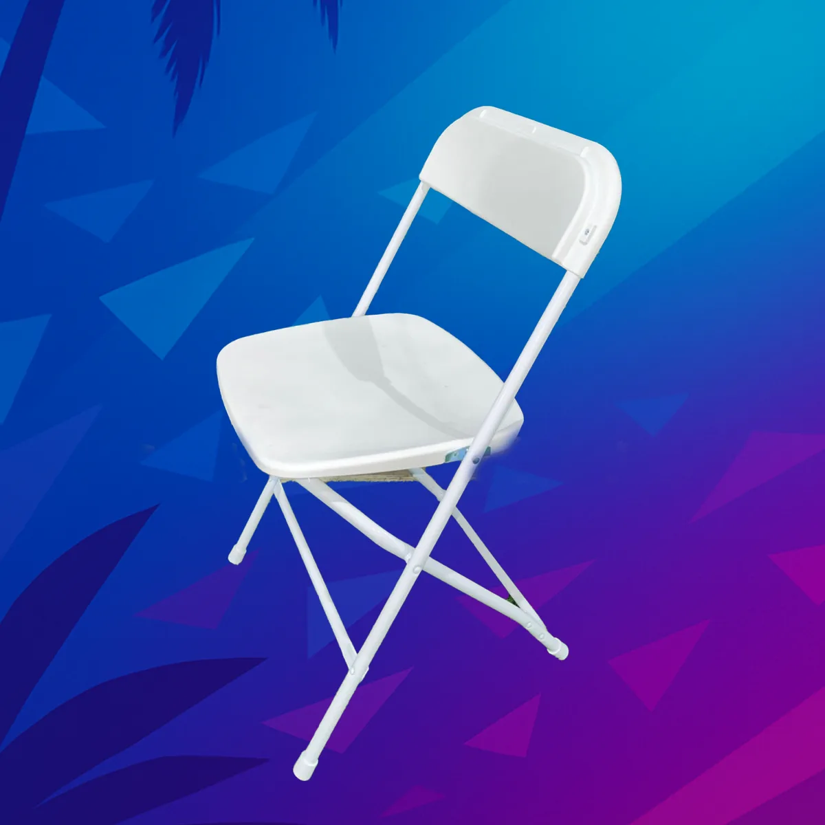 White Folding Chairs rental Miami